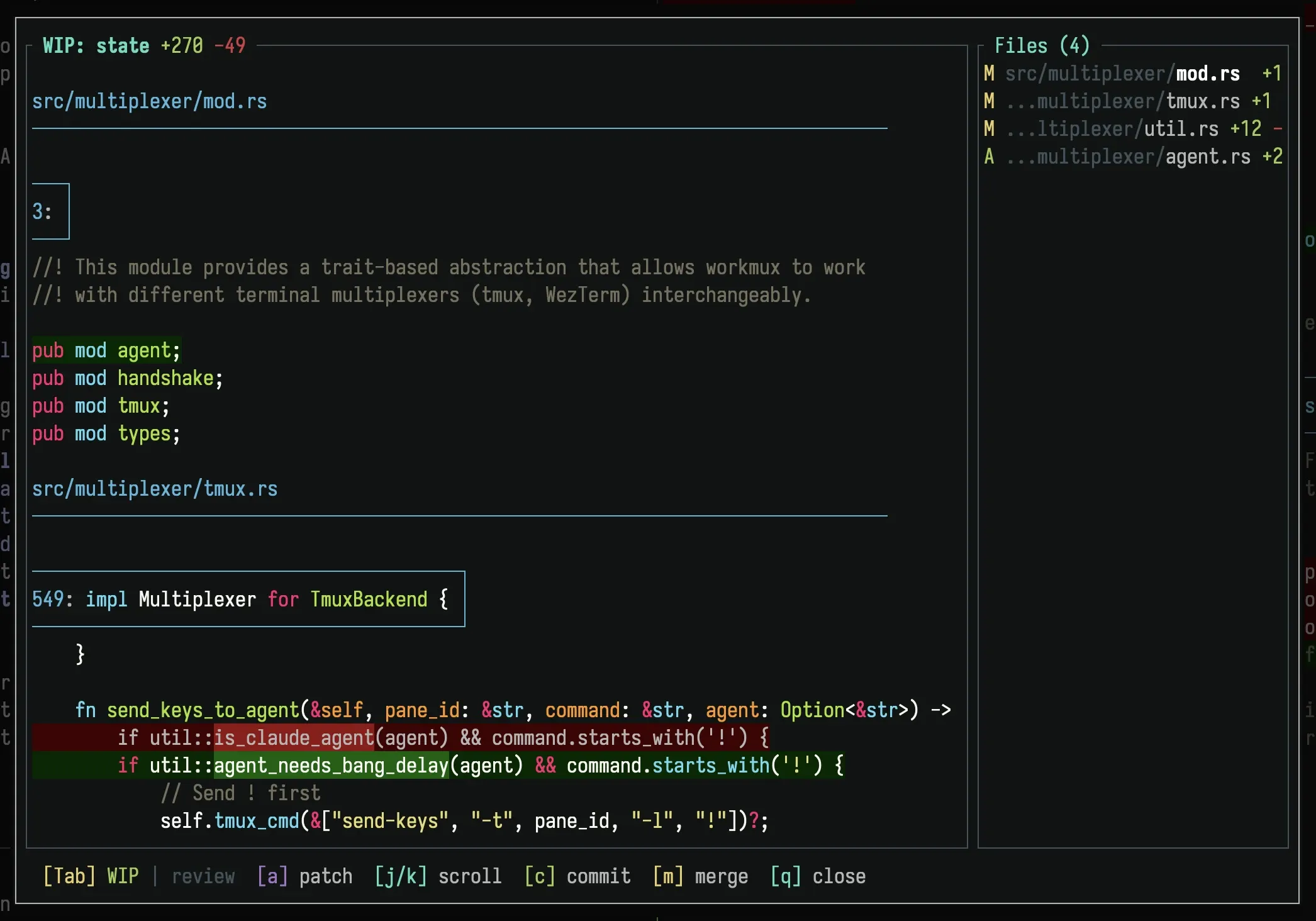 workmux diff view